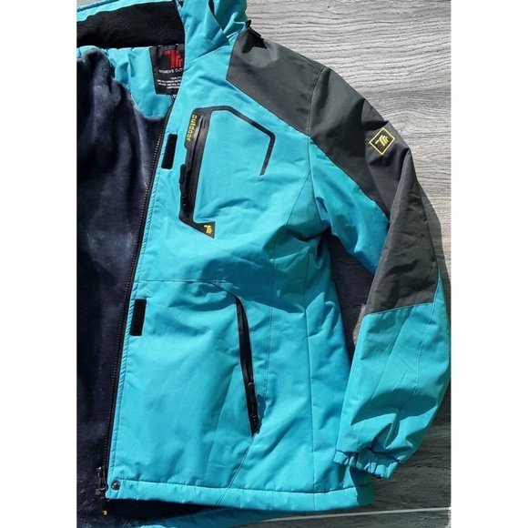 Trr Womens Outdoor Jacket (no hood) size XS, Teal - Picture 2 of 7